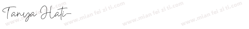 Tanya Hati字体转换